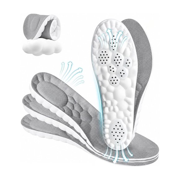 Plantilla para calzado BOOTMOON 1,5 cm – 3 pares, gris, talla US 7‑9