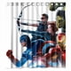 thumbnail image 1 of Cortina de ducha de la película Avengers, juego de cortina de baño con ganchos, tamaño 66 x 72 pulgadas, 1 of 3