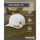 thumbnail image 2 of Gorra de béisbol Hurley Flexfit gris de visera curva, 2 of 7