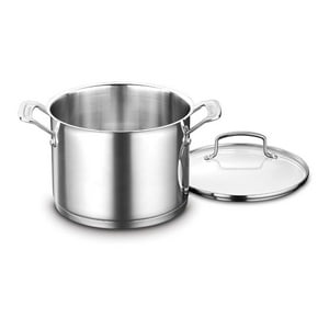 Cuisinart - Olla Stockpot De 6 Litros Con Tapa De Acero Inoxidable Powerbond