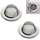 thumbnail image 4 of 2 piezas de colador para fregadero de cocina de acero inoxidable, color plata, con borde ancho de 4., 4 of 7