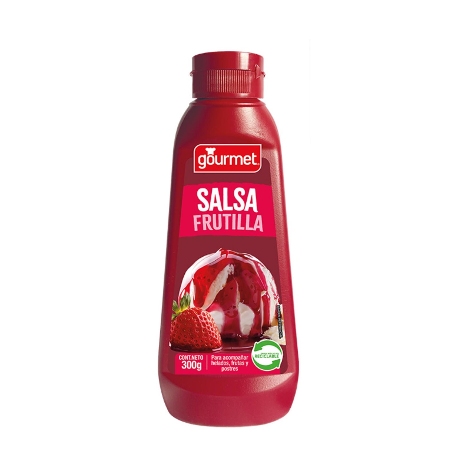 Salsa De Frutilla Botella 300 g Gourmet