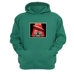 Genérico - Polerón Canguro Led Zeppelin Verde Aguamarina Talla M Unisex