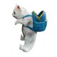 thumbnail image 2 of Colgador De Maceta Hecho A Mano Gato Con Mochila Adorno Colgante Jardín Blanco, 2 of 5