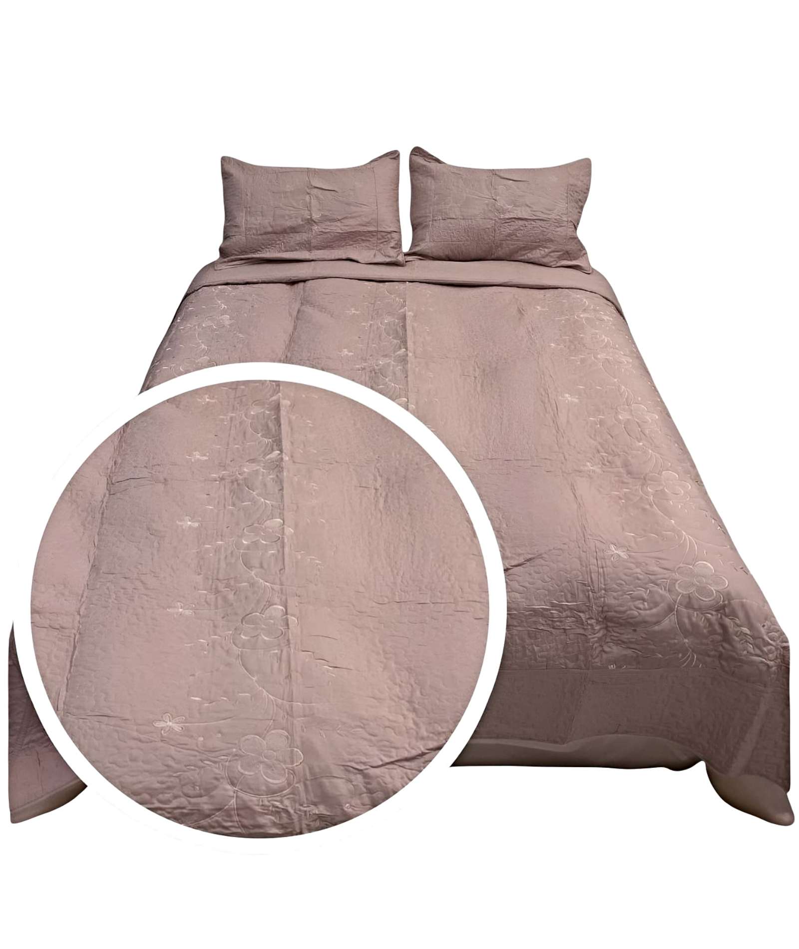 Fei Ya - Cubrecama Quilt De Verano Plaza Y Media Bordado A8