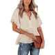 thumbnail image 1 of Blusas peplum elegantes de Joefnel para mujer: blusas con volantes para un look chic y favorecedor., 1 of 4