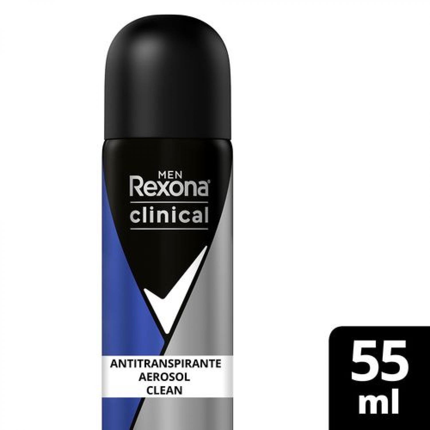 Desodorante Antitranspirante Clinical Aerosol Clean 55 ml Rexona