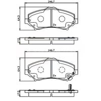 Pastillas Freno Para Auto Allied Nippon Adb36066