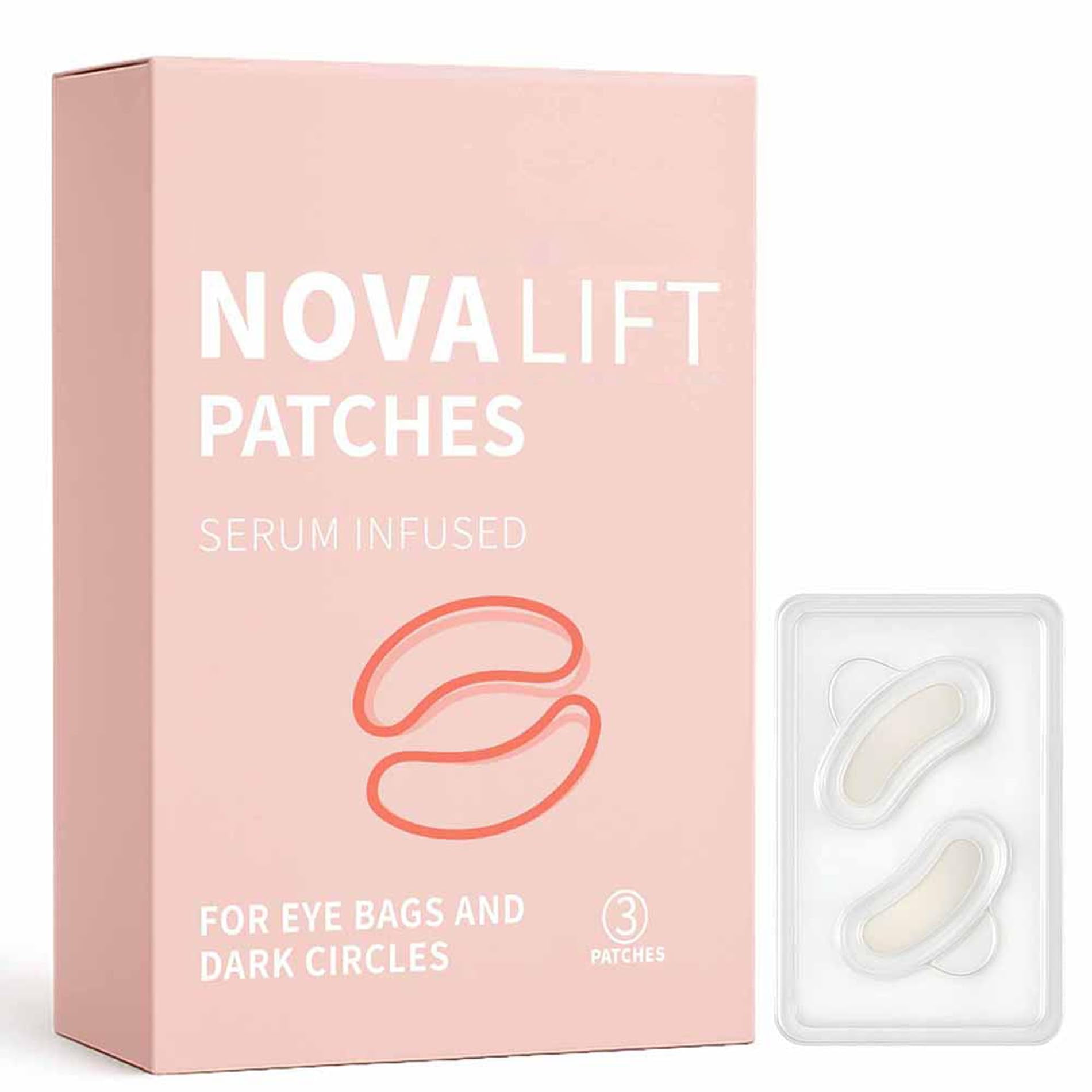 Parches Para Ojos Novalift Con Sérum, 3 Pares