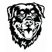 Rienda Libre Graphics - Decomural Rottweiler Dog Pets Animals Ws-34717