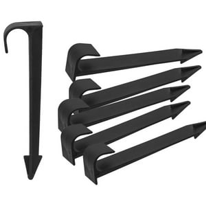 Genérica - 100 X Estaca Baston Manguera Polietileno 1/2 - 16 Mm Negro