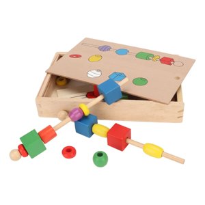 Otuti - Juego De Secuencias Cuentas Madera Juguete Montessori