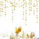 thumbnail image 2 of Guirnalda Papel Lasting Surprise 4un 52ft 12m Blanco Oro, 2 of 3