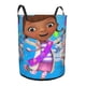 thumbnail image 2 of Doctora Juguetes Cesta de lavandería de gran capacidad redonda con asa, bolsa para ropa sucia plegable, almacenamiento para dormitorio, baño y lavadero 44x35 cm, 2 of 6