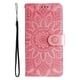 thumbnail image 4 of Funda tipo cartera FOXDOCK para iPhone 16 Plus , diseño girasol en relieve, cuero PU, cierre magnético, soporte y tarjetero, 4 of 5