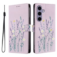 Foxdock Funda Tipo Cartera Para Samsung Galaxy S24 Fe Con Soporte Y Correa – Diseño De Patrones Lindos