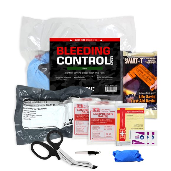 Paquete de control de hemorragias MediTac Basic con torniquete SWAT-T