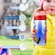 thumbnail image 5 of GoofyBotella de Agua con Tapa Pop Top de Un Toque, Acero Inoxidable, a Prueba de Fugas, para Deportes, Botella Infantil rosa 12 oz, 5 of 6