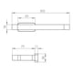 thumbnail image 5 of Toallero Colgador Porta Toalla Gancho Aggio Ottone Cromo, 5 of 6