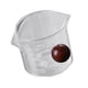 thumbnail image 1 of Jarra De Doble Boquilla Taza Medidora De Vidrio Vaso Leche Bar Café, 1 of 3