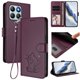 thumbnail image 2 of Honor X8B 4G Funda Billetera con Estampado de Gato, Morado Oscuro, 2 of 6