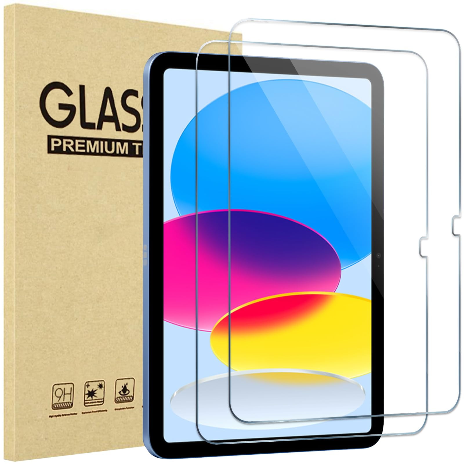 Protector De Pantalla Procase Para Ipad 10ª Generación, 10.9 Pulgadas, 2022, Paquete De 2