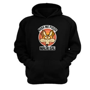 Genérico - Polerón Canguro Coyote Negro Talla Xs Unisex