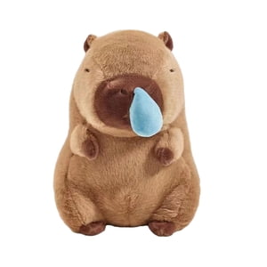 Magideal - Juguete Suave De Peluche De Capibara Con Burbujas De Mocos Extraíbles, Sofá De Dibujos Animados, Decoración Para Habitación De Niños, Muñeca De Animal