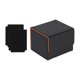 thumbnail image 3 of Caja De Baraja De Cartas Coleccionables, Soporte Para Tarjetas, Exhibición Para Tarjetas De Colección De Tarjetas De Béisbol, Negro Y Naranja, 3 of 5