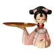 thumbnail image 1 of Estatuilla De Niña De Palacio Chino Bandeja De Almacenamiento De Plato De Caramelo De Galleta Ornamento Moderno 18x15cm, 1 of 3