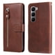 thumbnail image 3 of Funda con Cremallera para Infinix Hot 60i 4G, Carcasa Cartera de Cuero PU con Soporte y Tarjetero, 3 of 5