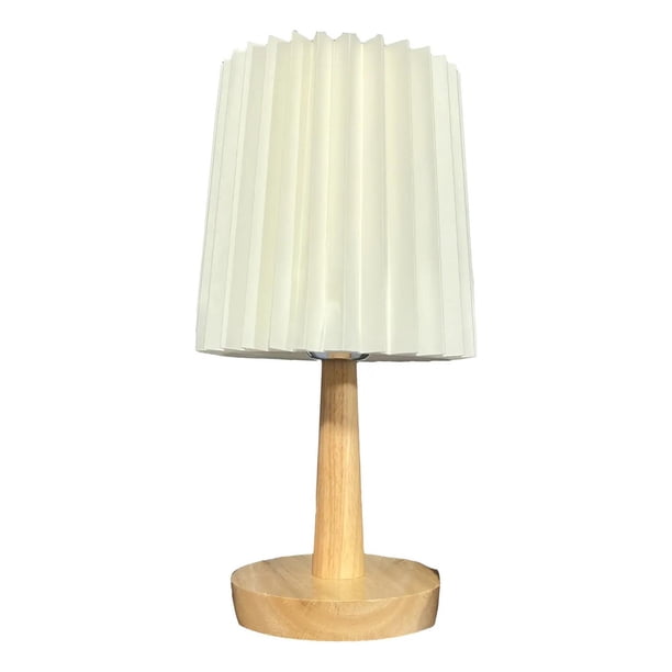 Lampara De Velador Lampara De Mesa Abanico Madera amarillo