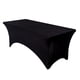 thumbnail image 1 of Mantel Rectangular Mesa Funda Tela Spandex 180*75*75 Evento Color Negro Liso, 1 of 8