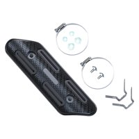 Ioensy - Protector Térmico De Escape Para Motocicleta, Cubierta Protectora Térmica Para Repuestos Premium, Color Negro