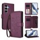 thumbnail image 1 of Funda Cartera Mariposa para [Samsung Galaxy A27 5G] con Soporte y Cremallera Violeta, 1 of 6