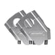 thumbnail image 3 of Universal Motocicleta Aluminio Manillar Barra Elevadora Soporte De Montaje Plateado 22 Mm, 3 of 5