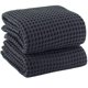 thumbnail image 1 of PÜSKÜL Natural 100% algodón turco waffle – juego de 2 toallas de baño extra grandes, 1 of 9