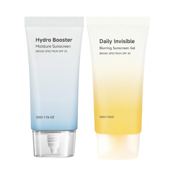 Dúo de Protector Solar Fkrhzbt SPF 30 Gel + Crema Hidratante 100 ml