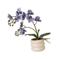 Magideal - Planta Artificial En Maceta Con Flores De Simulación, Decoración De Flores De Imitación De Fácil Mantenimiento Para Interiores, Oficinas Y Vacaciones Púrpura