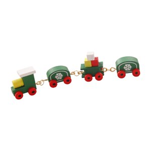 Magideal - Minitren De Navidad Para Casa De Muñecas, Escenas Realistas, Juguete De Tren De Madera, Locomotora En Miniatura Para Paisaje Arquitectónico Diy, 1:12 Verde