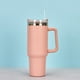 thumbnail image 5 of 1pc 40oz Straw Tumbler, Reusable Vacuum Tumbler With Straw, Insulated Double Wall Stainless Steel Cup Handle And Vacuum Flask, Handy Cup, Teacher Appreciation Gifts, 5 of 5