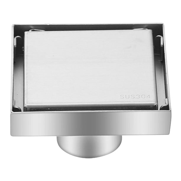 Drenaje de piso Invisible Rejilla de ducha de gran desplazamiento Filtro Rejilla de desecho de piso Accesorios de baño Desagüe de ducha para el hogar 12x12cm