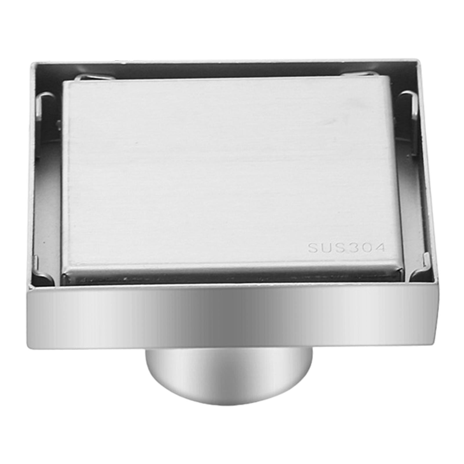 Magideal - Drenaje De Piso Invisible Rejilla De Ducha De Gran Desplazamiento Filtro Rejilla De Desecho De Piso Accesorios De Baño Desagüe De Ducha Para El Hogar 12x12cm