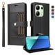 thumbnail image 3 of FOXDOCK Funda tipo Cartera para Xiaomi Redmi Note 13 4G – Cubierta de Cuero PU con Múltiples Ranuras, Bolsillo para Efectivo y Correa de Muñeca, 3 of 6