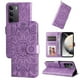 thumbnail image 1 of Funda tipo cartera FOXDOCK para Realme C71 4G , diseño girasol en relieve, cuero PU, cierre magnético, soporte y tarjetero, 1 of 5