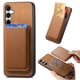 thumbnail image 1 of Funda de Cuero Magnética con Tarjetero para Samsung Galaxy A35 Cubierta Delgada Marrón, 1 of 5
