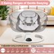 thumbnail image 2 of Columpio eléctrico para bebé DEAREST BABY con control remoto, gris, 9 kg, 2 of 9