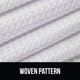 thumbnail image 4 of Cortina de ducha GORILLA GRIP Waffle 72x72 de tela blanca, 4 of 8