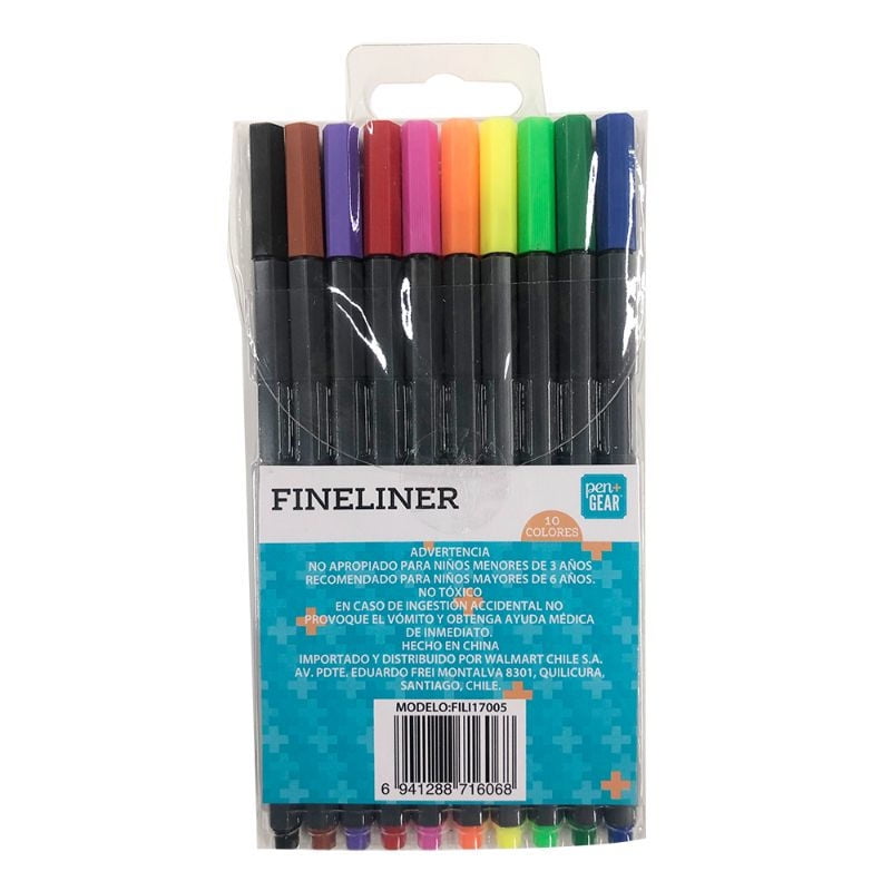 Set De 10 Lápices Tiralíneas 1 Un Pen&Gear