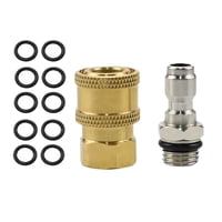 Magideal - Kit De Desconexión Rápida De Cobre De 1/4 Pulgadas, Mangueras De Riego, Accesorios, Piezas De Manguera, De Adaptador De Lavadora A De